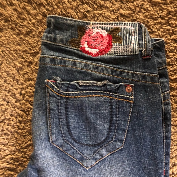 Junior size 13 cropped cuffed jeans - Picture 4 of 6